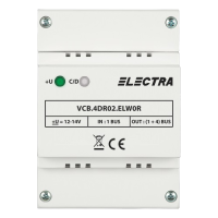 Doza derivatie video 4 iesiri-ELECTRA VCB.4DR02.ELW0R