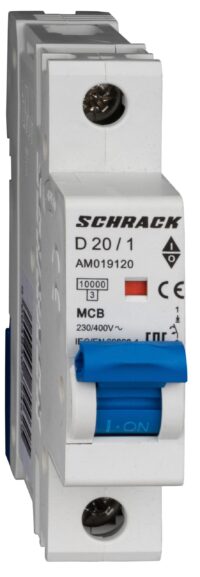 Întreruptor automat modular (MCB) AMPARO 10kA D 20A 1 pol