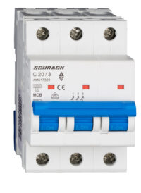 Întreruptor automat modular (MCB) AMPARO 6kA C 20A 3-poli